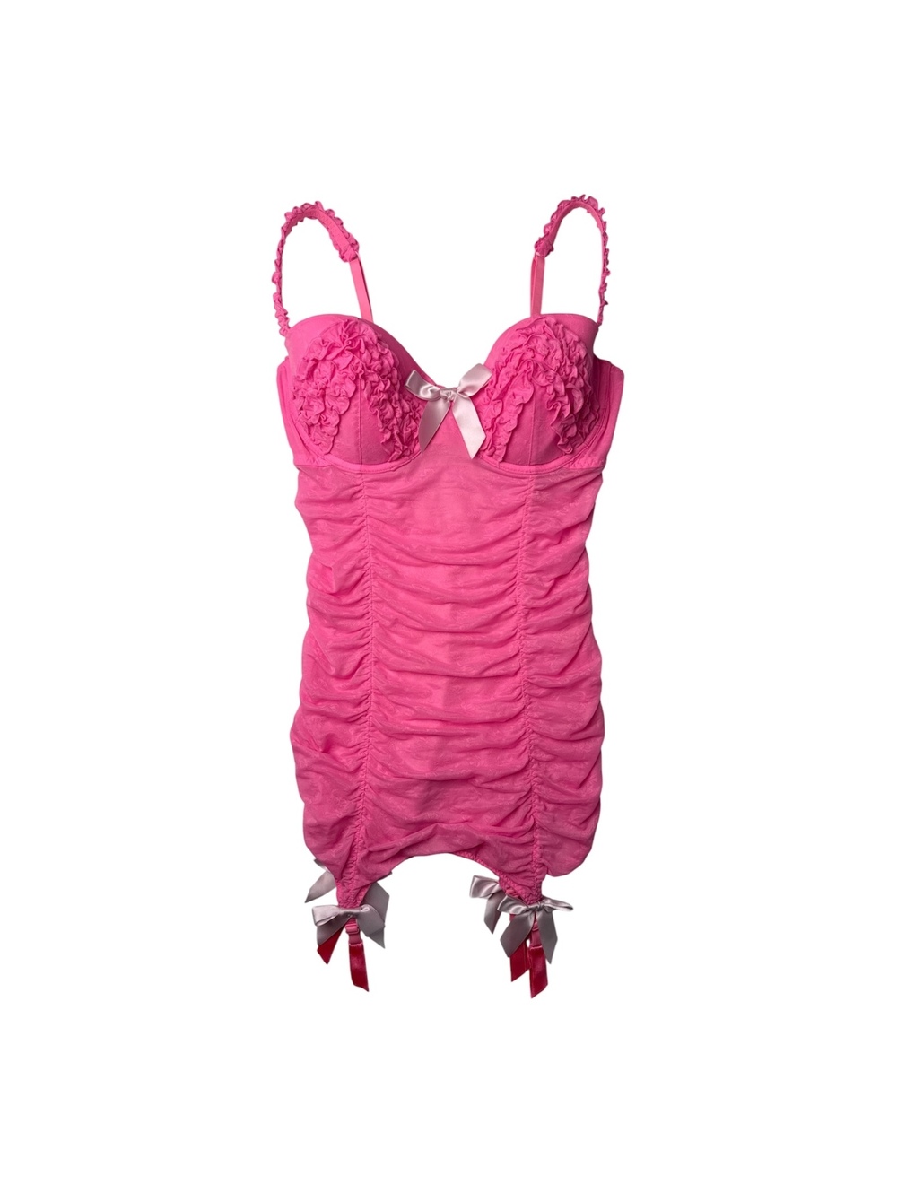 Victoria’s Secret Sexy Little Things Pink Lingerie Top w/ Ruched Detailing